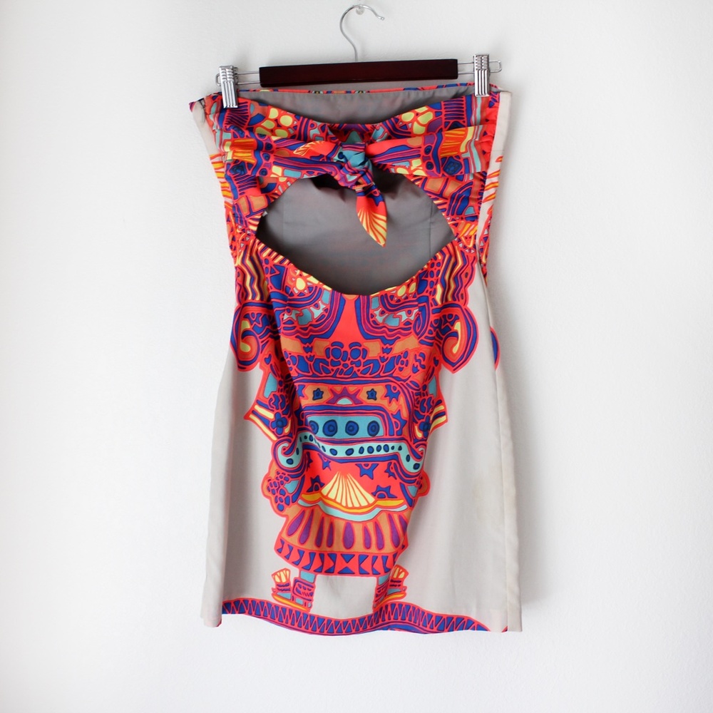 Mara Hoffman | Strapless Silk Tie Back Dress - Picture 10 of 15
